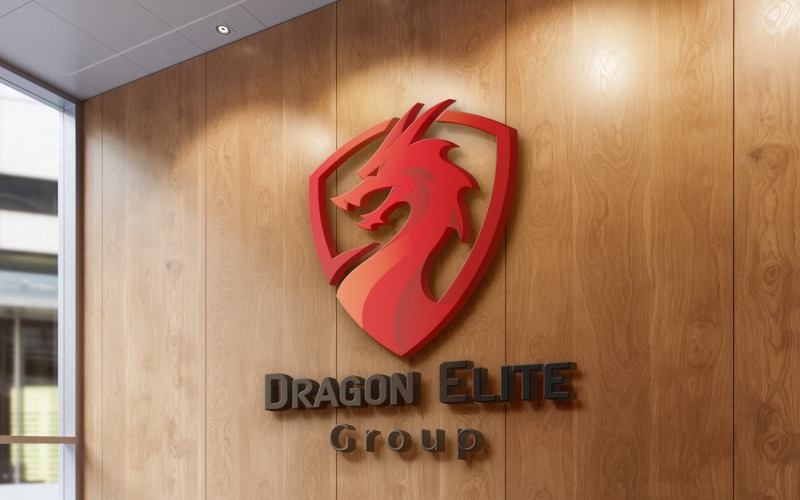 dragon elite group logo design template original