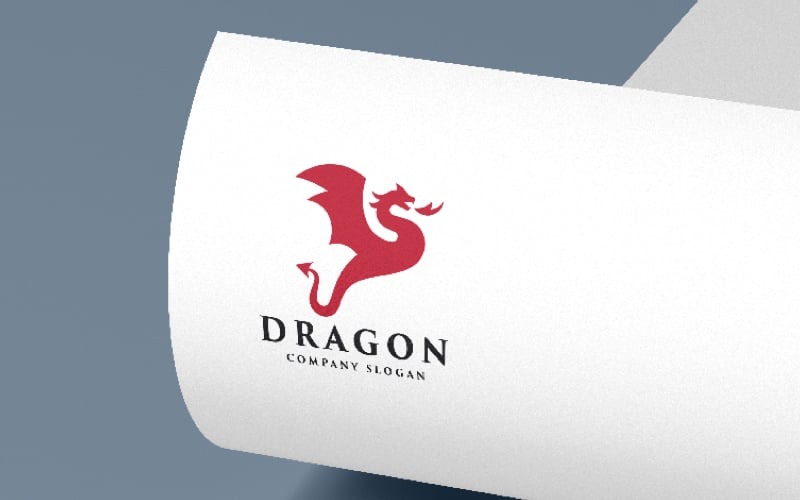 dragon wild animal pro logo original
