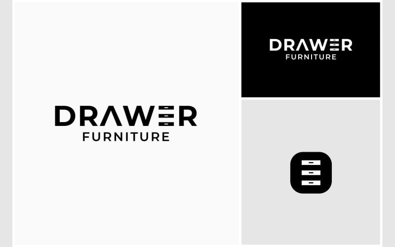 drawer furniture wordmark logo original