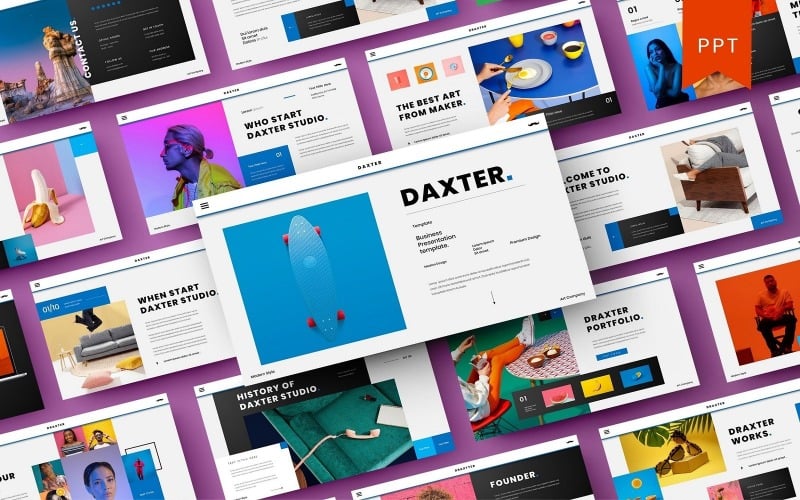 draxter business powerpoint template original