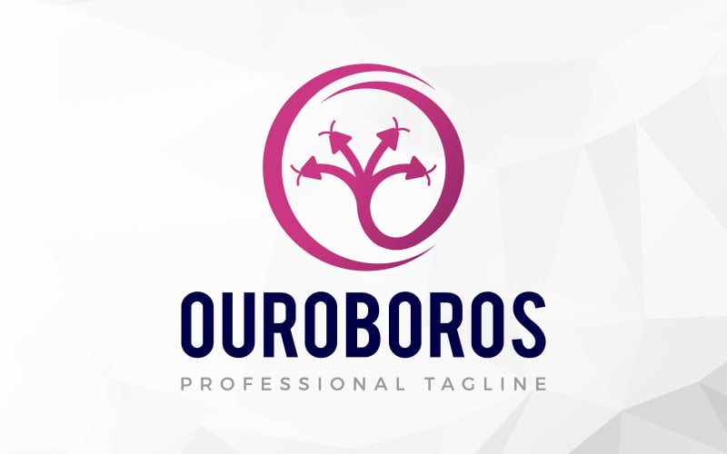 dream studio mythic ouroboros snake logo design original