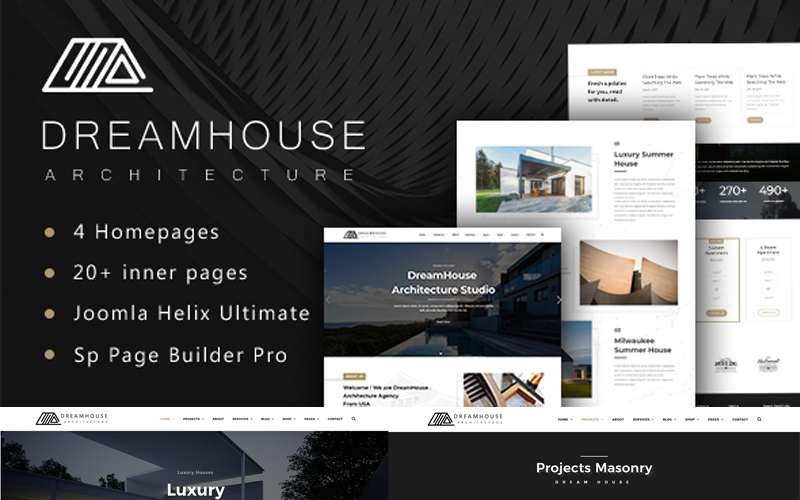 dreamhouse architecture amp interior design joomla template original