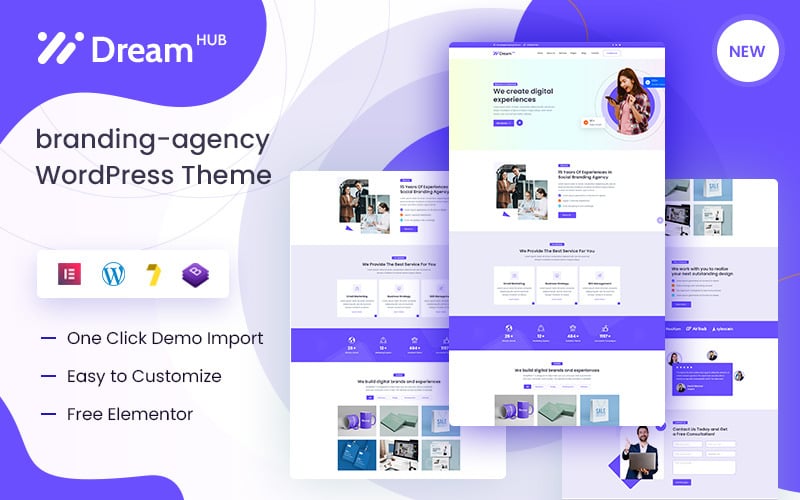 dreamhub branding agency wordpress theme original
