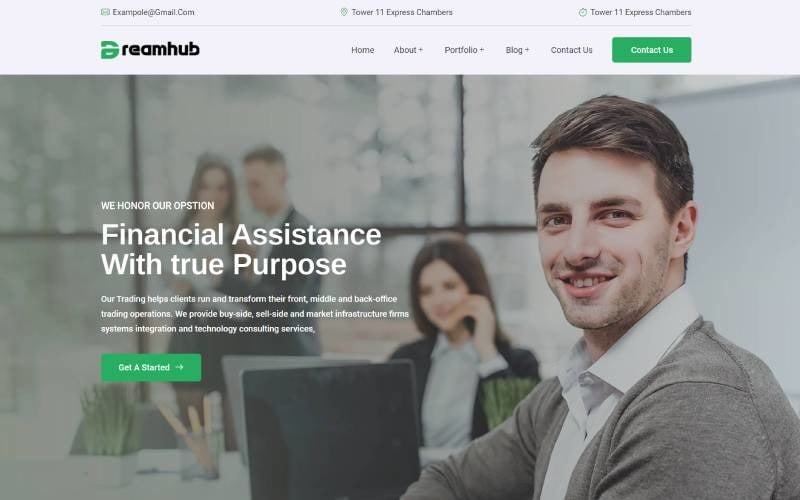 dreamhub financial and digital agency wordpress theme original