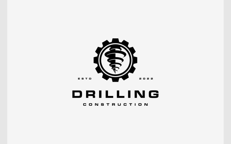 drill drilling gear cog machine logo original