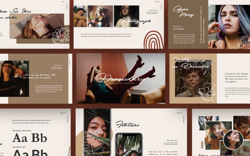 dromadary shets brand powerpoint template original