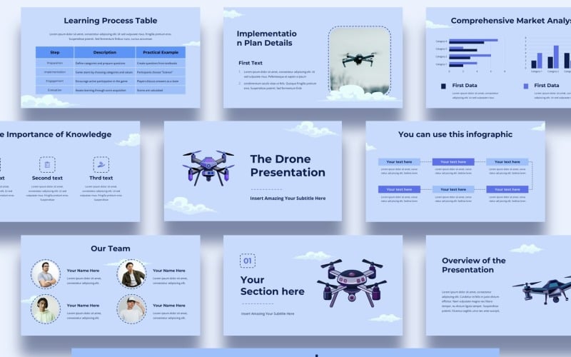 drone powerpoint presentation template original