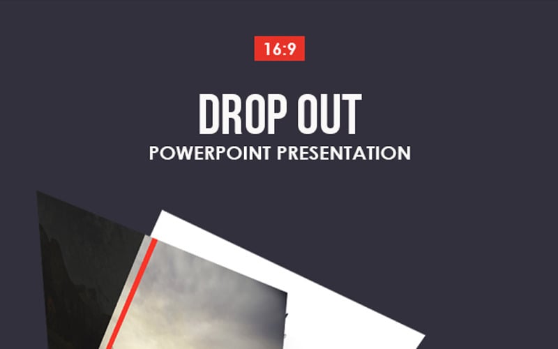 drop out powerpoint template original