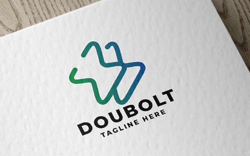 dual bolt pro logo template original