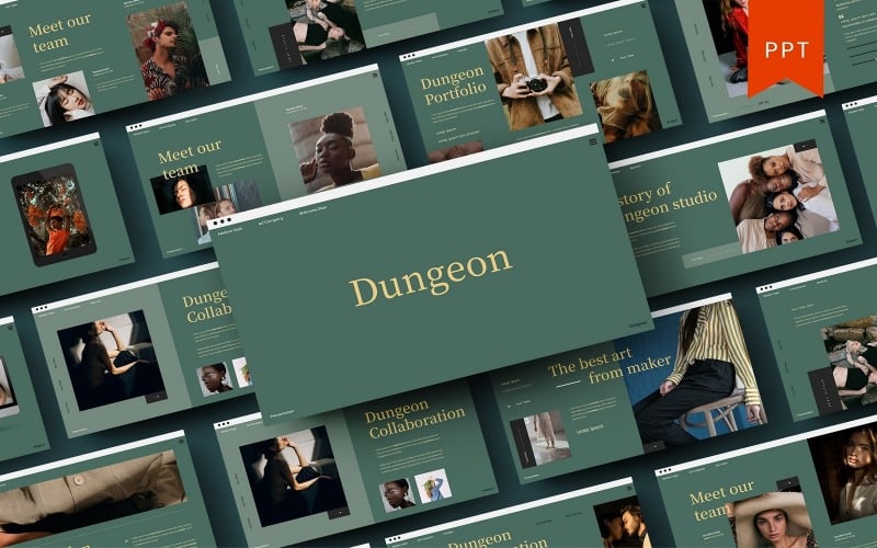 dungeon business powerpoint template original