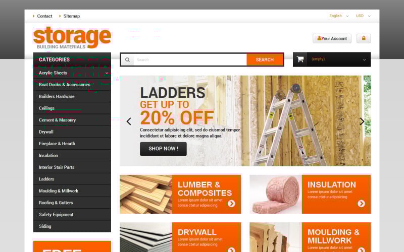 durable building materials prestashop theme original