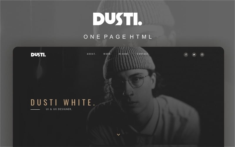 dusti portfolio multipurpose modern landing page template original