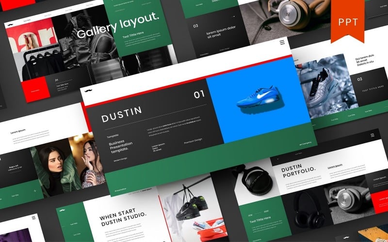 dustin business powerpoint template original