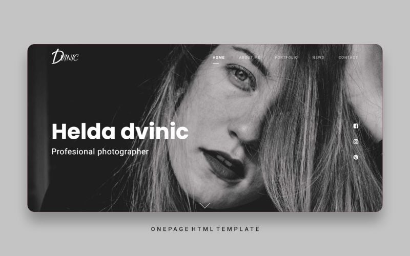 dvinic multipurpose html portfolio landing page template original