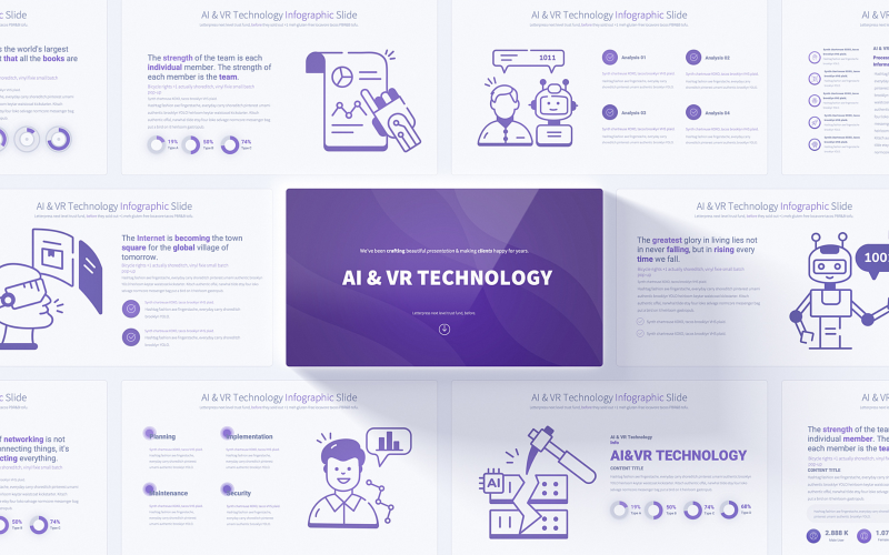 dynamic ai amp vr technology powerpoint infographic template original