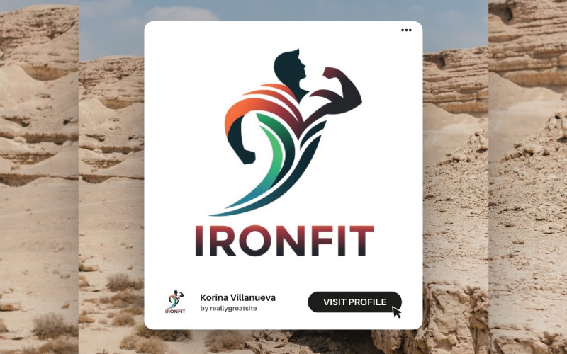 dynamic and professional fitness logo template for gyms and trainers original