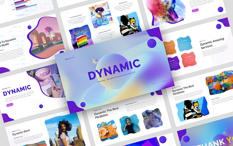 dynamic creative business presentation powerpoint template original