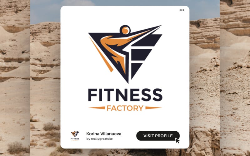 dynamic fitness logo template for gyms trainers and wellness brands original