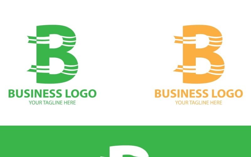 dynamic letter b logo design modern branding with motion lines for innovative businesses original