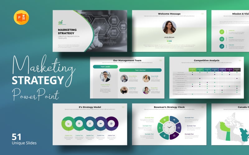dynamic marketing strategy powerpoint template original
