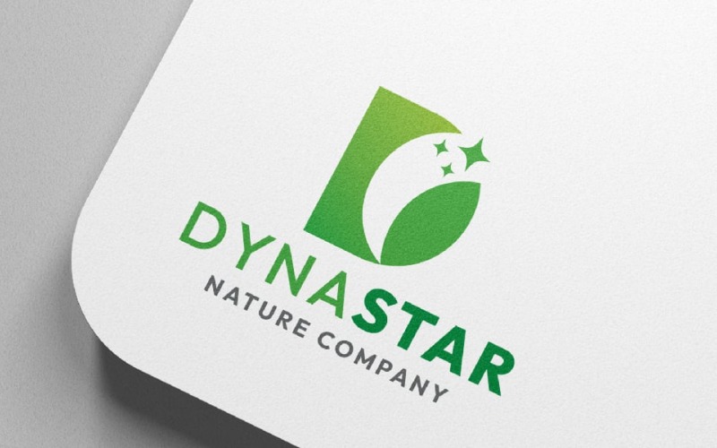 dynamic star letter d logo original