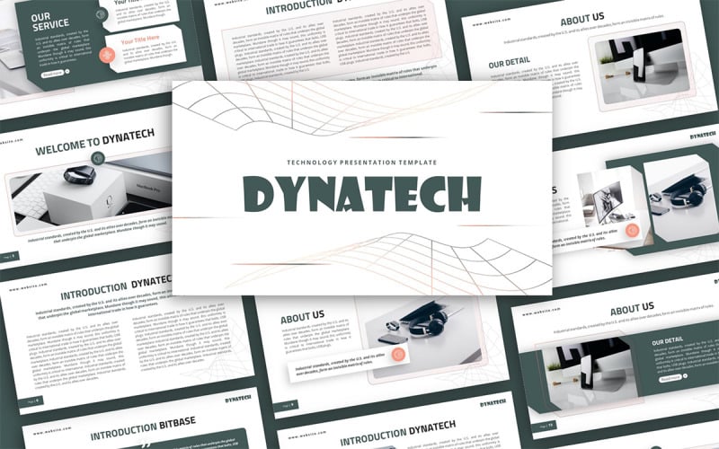 dynatech technology multipurpose powerpoint presentation template original