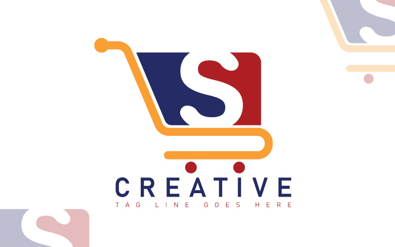 e commerce logo digital shop template original