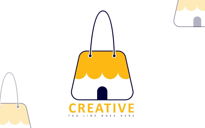 e commerce logo template digital store template original