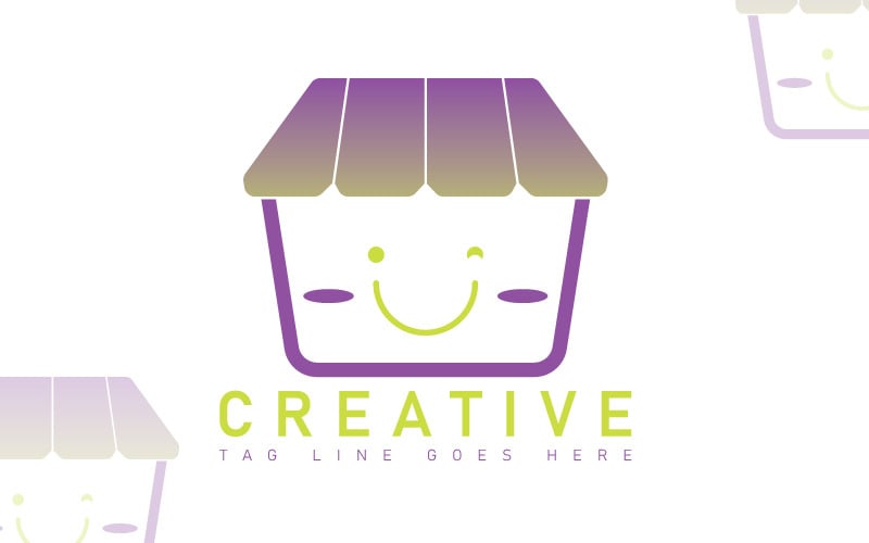 e commerce logo template online shop original