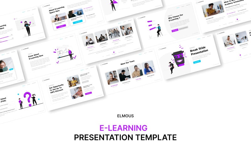 e learning powerpoint template presentation original