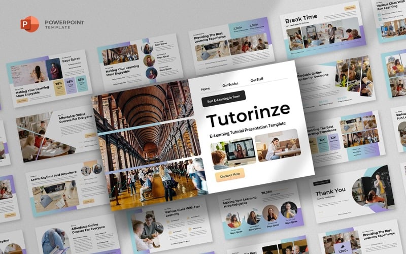 e learning powerpoint template original