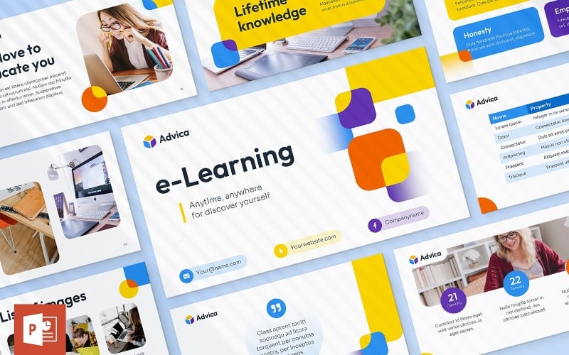 e learning presentation powerpoint original