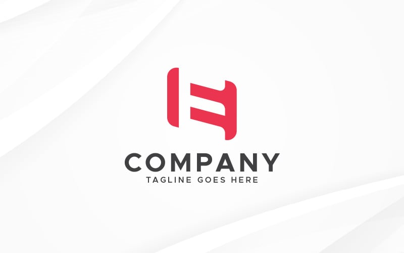 e letter minimal logo design templates original
