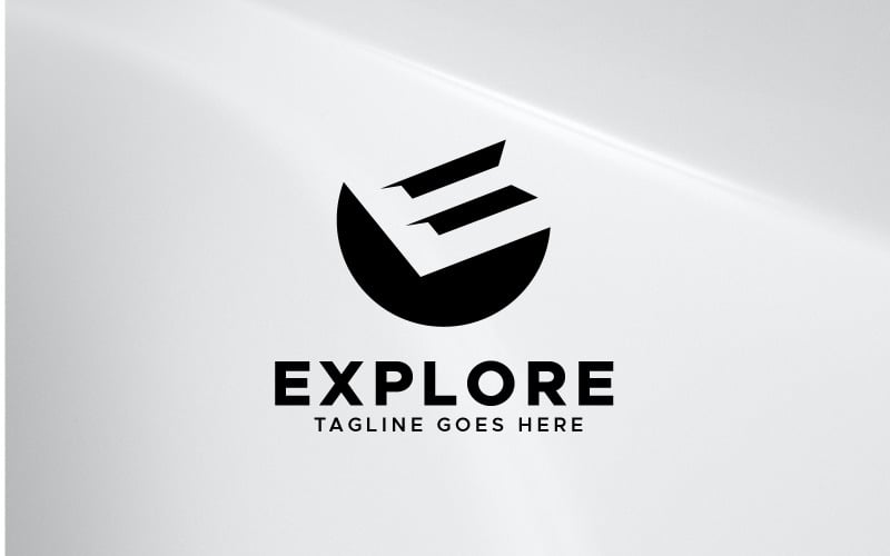 e letter modern logo design original