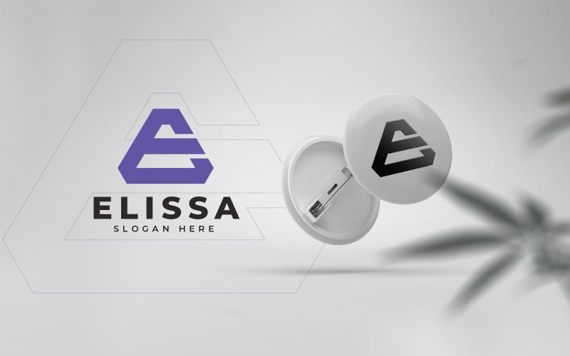 e logo e letter triangle monogram logo design original