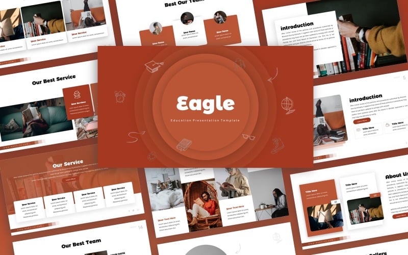 eagle education multipurpose powerpoint template original
