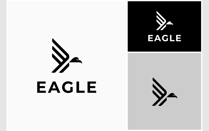 eagle hawk falcon flying logo original