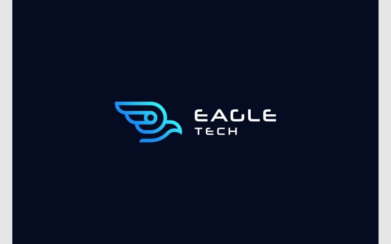 eagle hawk robot technology logo original