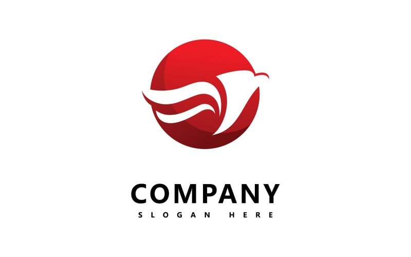 eagle head animal logo design vector v original