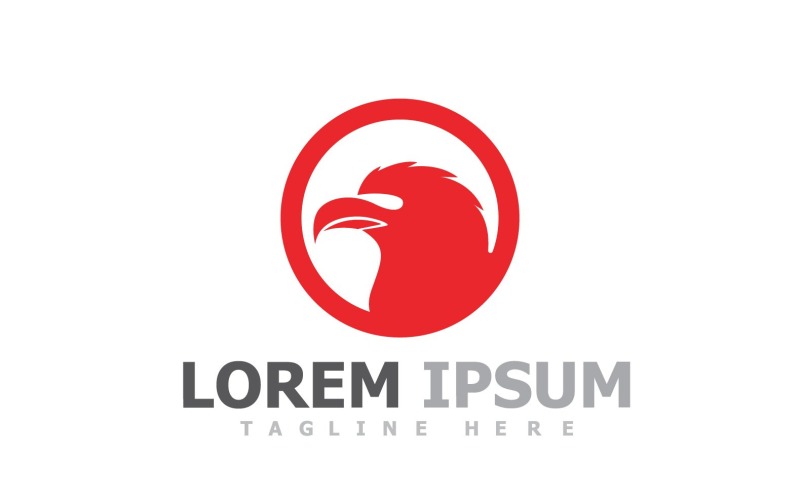 eagle head bird logo template v original
