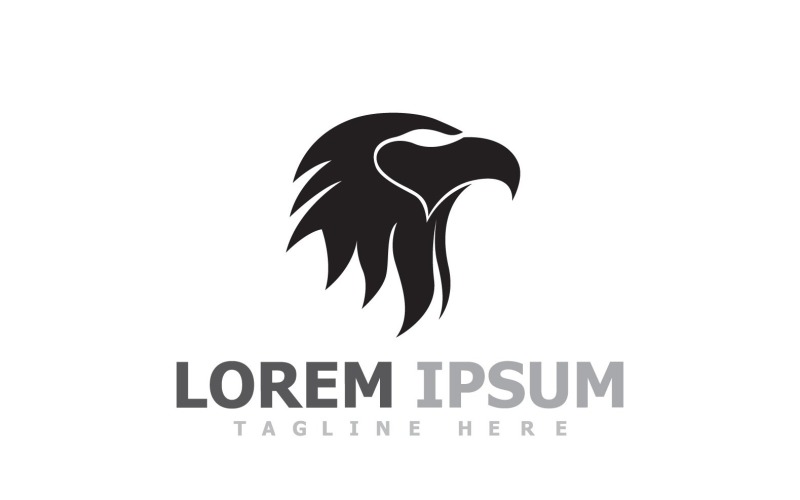 eagle head bird logo template v original