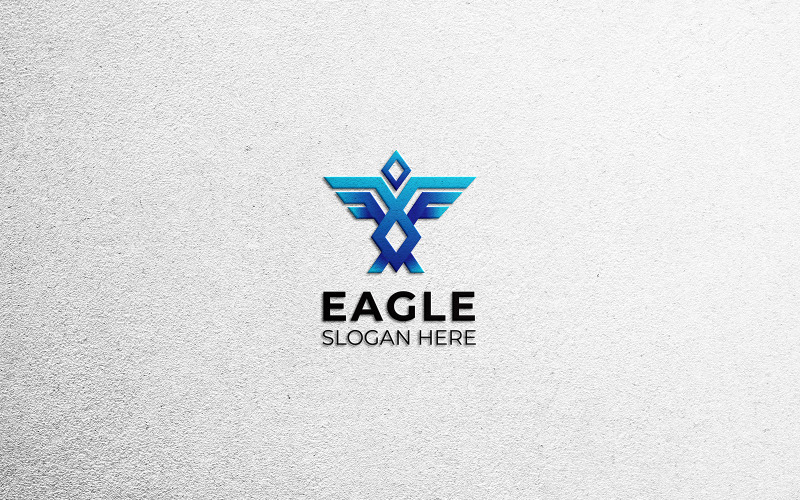 eagle logo design template vol original