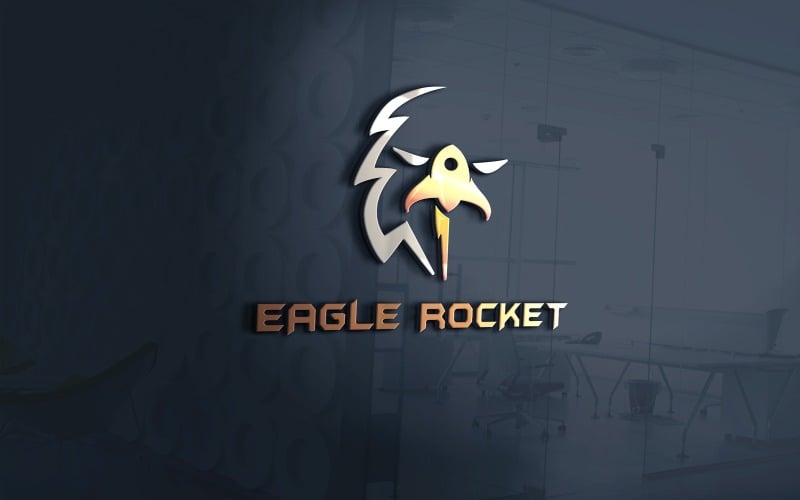 eagle rocket logo vector file template original