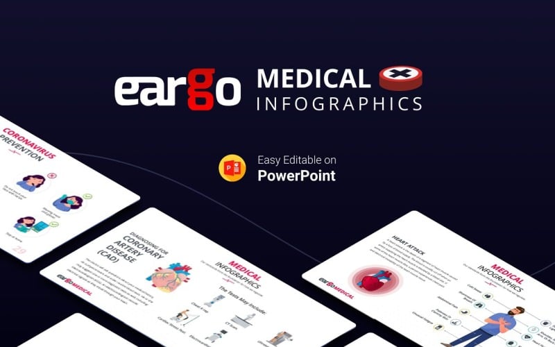 eargo medical infographic presentation powerpoint template original