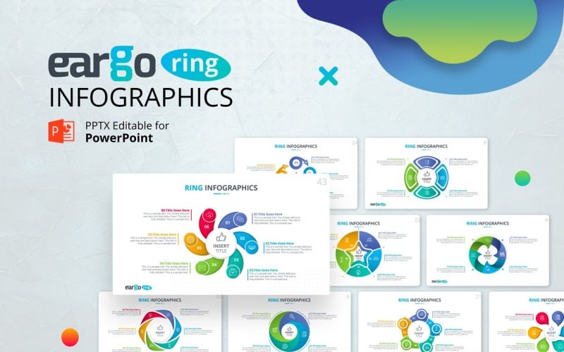 eargo ring circular infographics ppt powerpoint template original