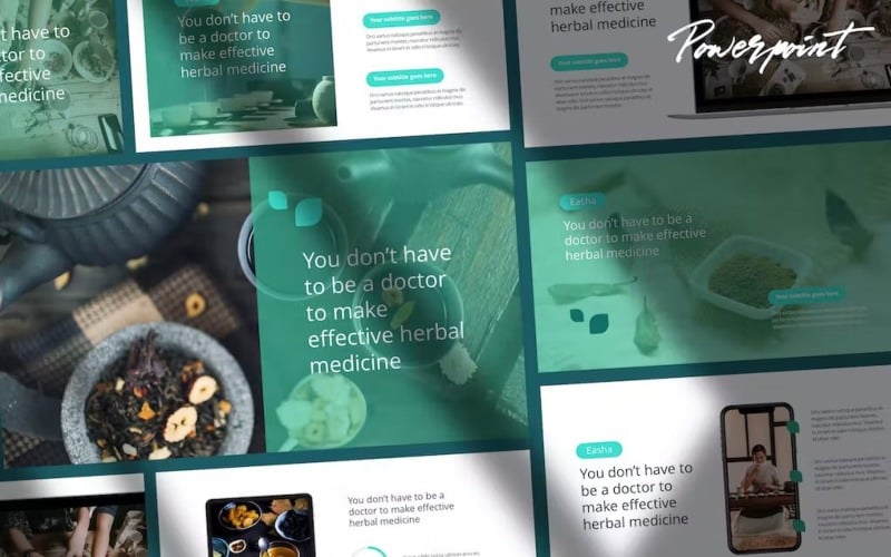 easha medical amp herbs presentation template original