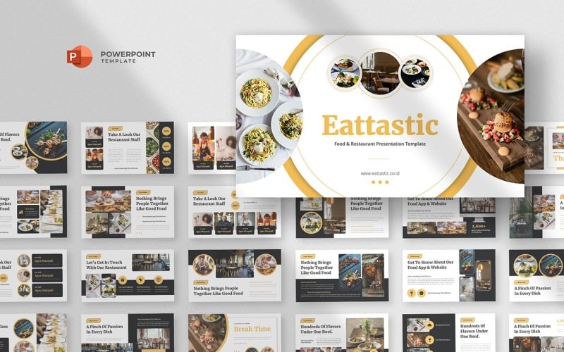 eattastic food amp restaurant powerpoint template original
