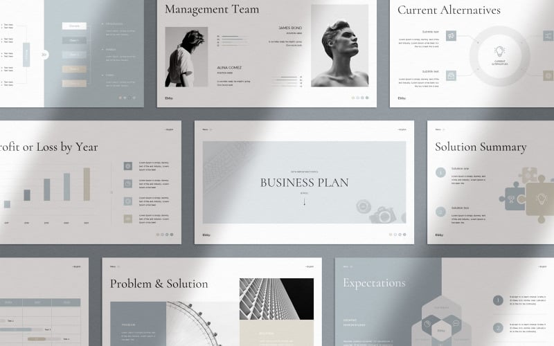 ebby business plan powerpoint template original