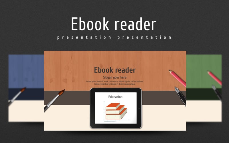 ebook reader powerpoint template original