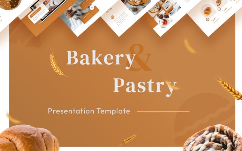eclaire bakery and pastry powerpoint template original